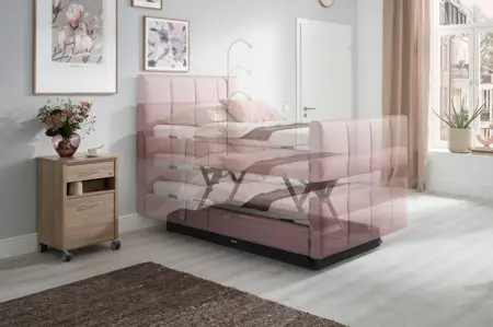 Libra - variant deluxe height adjustment illustrated Libra - variant deluxe with illustration of height adjustment from bottom to top